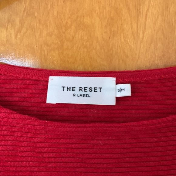 The Reset Ribbed Pullover, Crimson - Picture 2 of 4